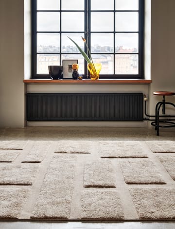 Alfombra de lana Bricks 170x230 cm - Beige - Classic Collection