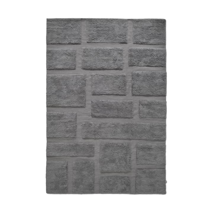 Alfombra de lana Bricks 170x230 cm - Gris - Classic Collection