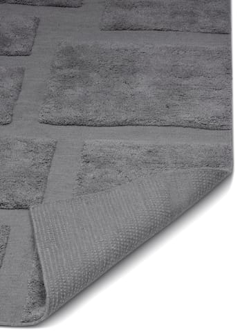 Alfombra de lana Bricks 170x230 cm - Gris - Classic Collection