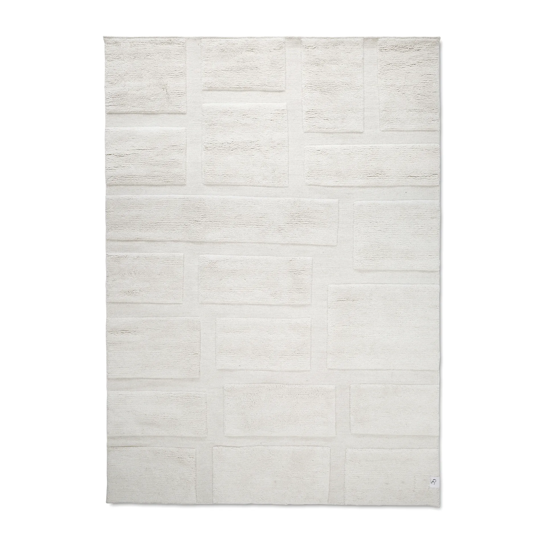 Alfombra de lana Bricks 170x230 cm, Ivory Classic Collection