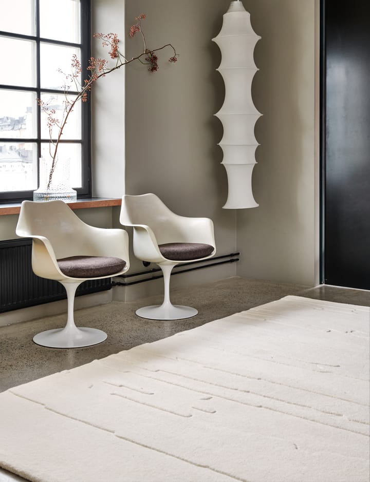 Alfombra de lana Carved 170x230 cm, Ivory Classic Collection
