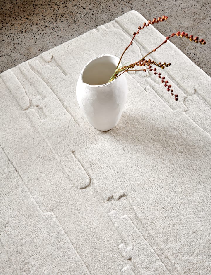 Alfombra de lana Carved 170x230 cm - Ivory - Classic Collection