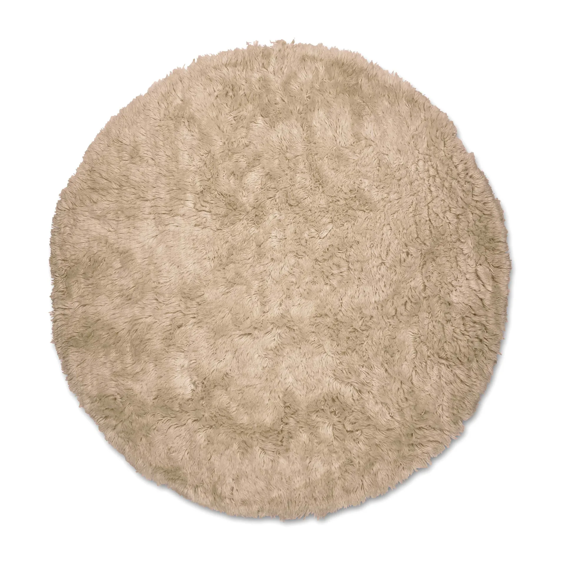 Alfombra de lana Cloudy Ø160 cm, Beige Classic Collection