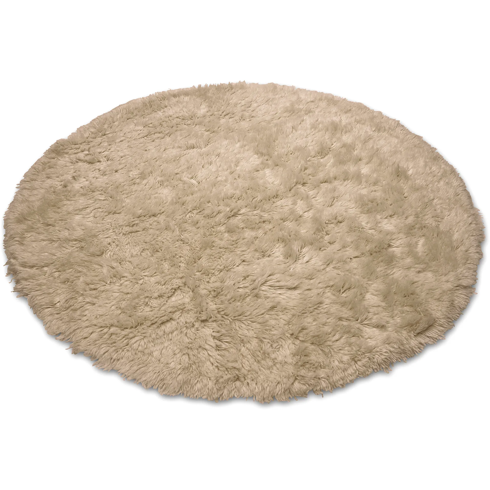 Alfombra de lana Cloudy Ø160 cm, Beige Classic Collection