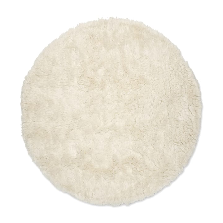 Alfombra de lana Cloudy Ø160 cm - blanco natural - Classic Collection