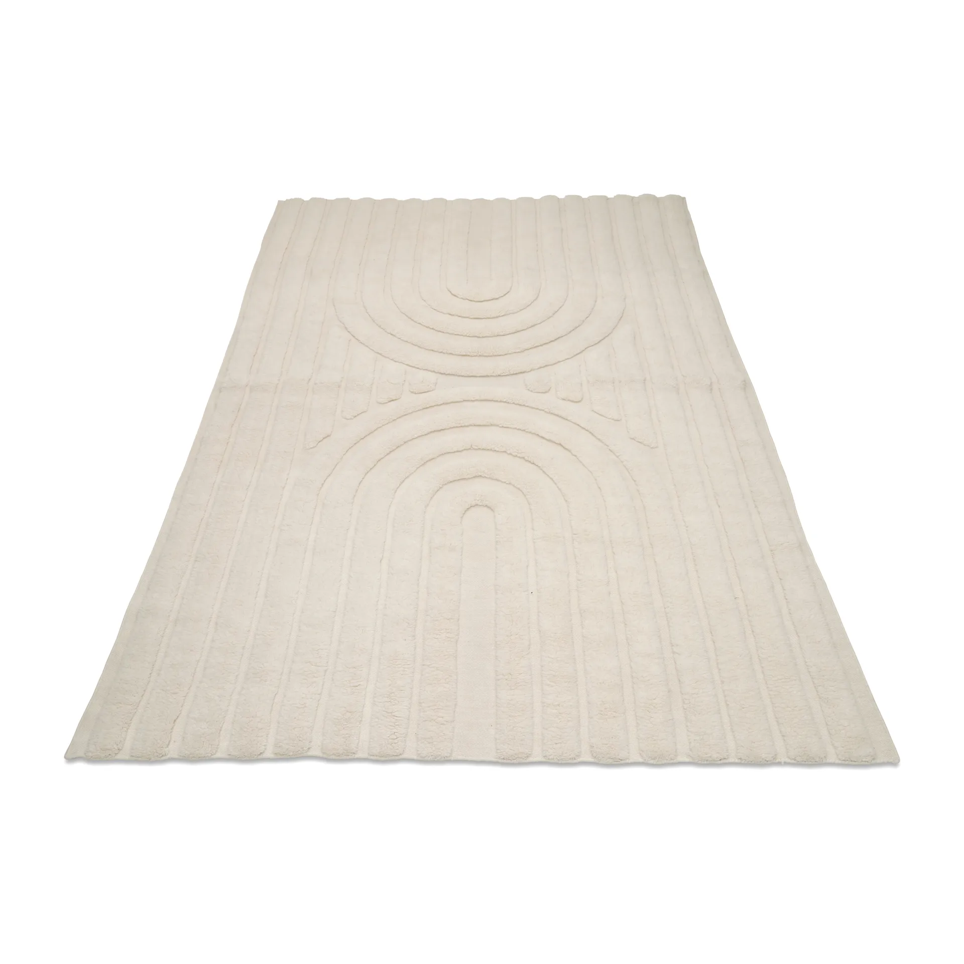 Alfombra de lana Curve 250x350 cm, Ivory Classic Collection