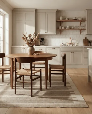 Alfombra de lana Falsterbo - Beige, 170x230 cm - Classic Collection