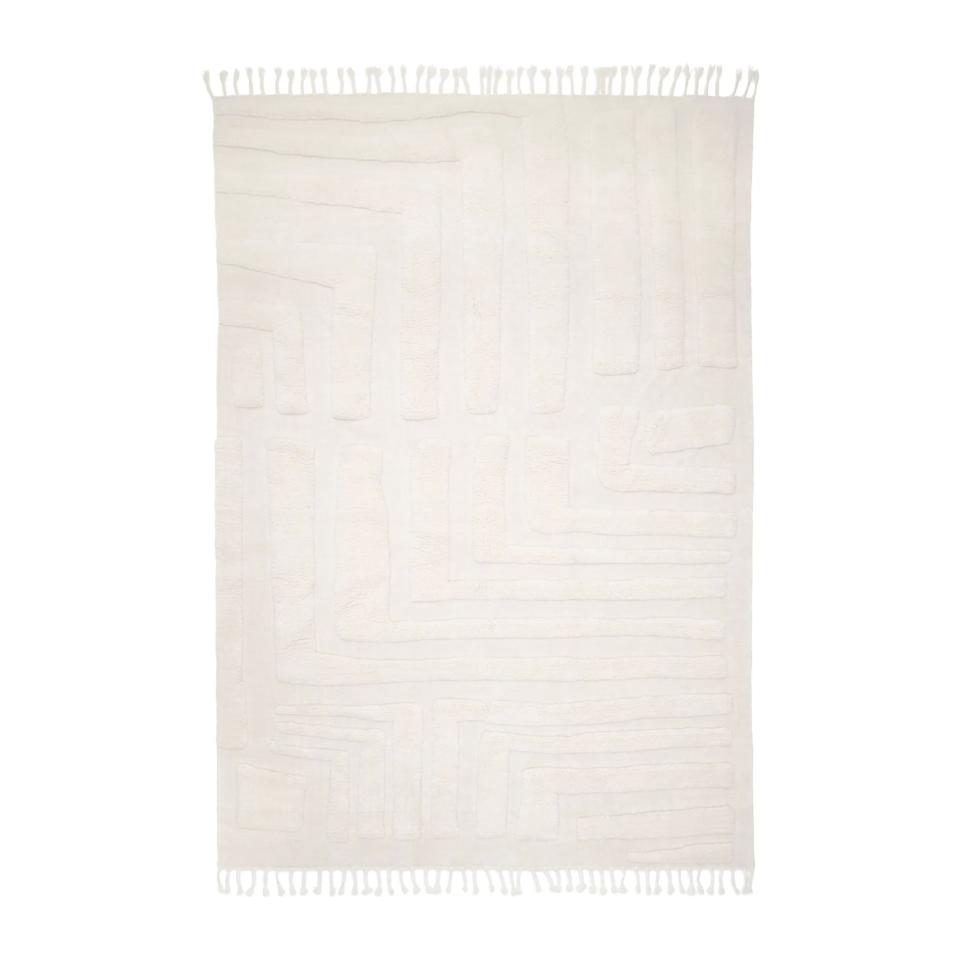 Alfombra de lana Field 170x230 cm, Ivory Classic Collection