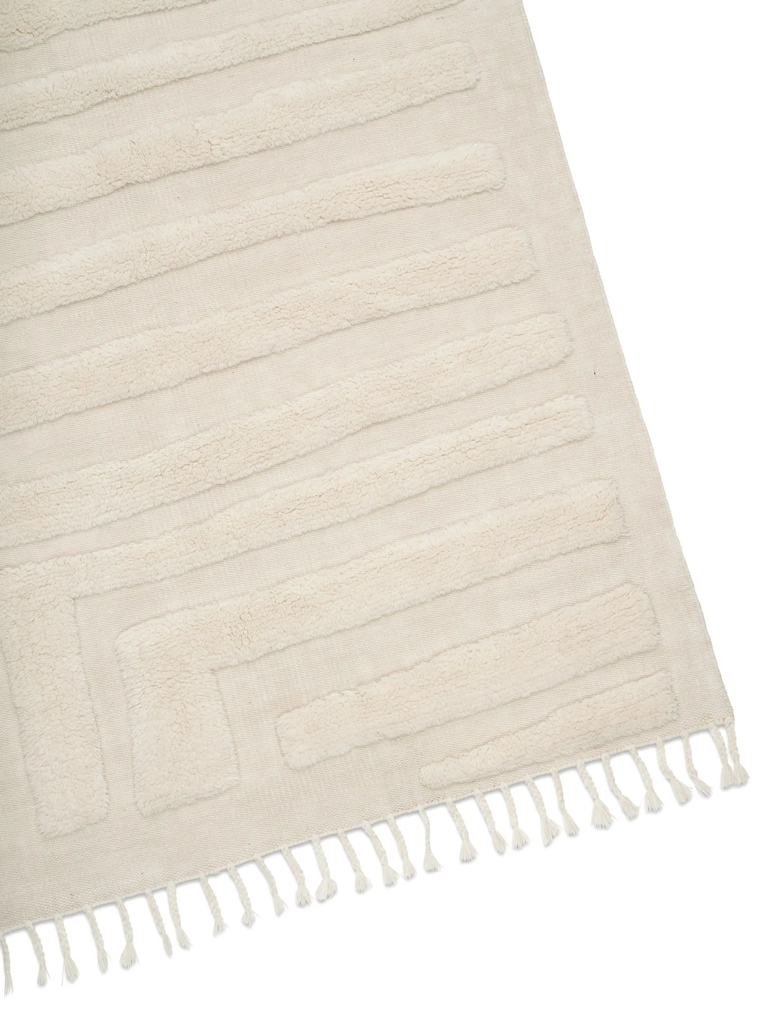 Alfombra de lana Field 200x300 cm, Ivory Classic Collection