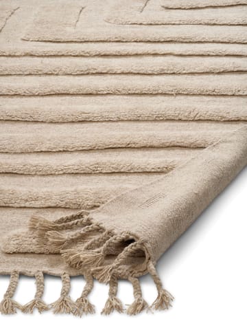 Alfombra de lana Field 250x350 cm - Natural Beige - Classic Collection