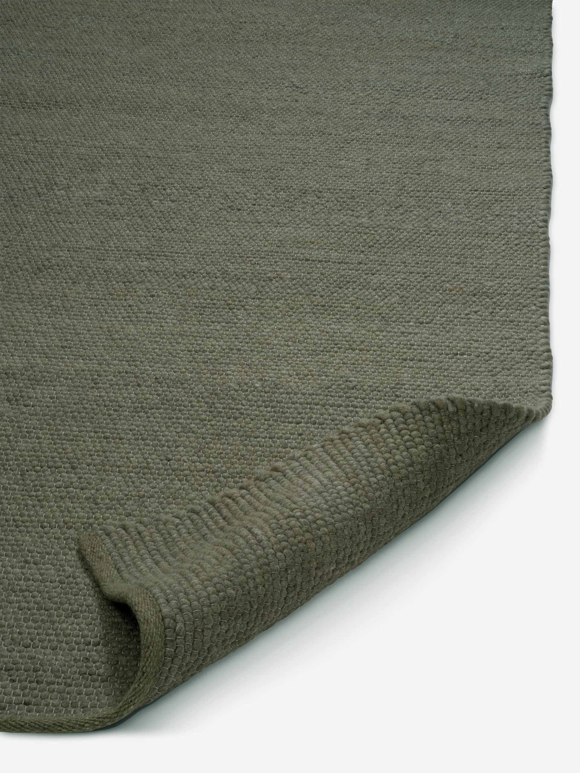 Alfombra de lana Merino 300x400 cm, Verde oscuro Classic Collection