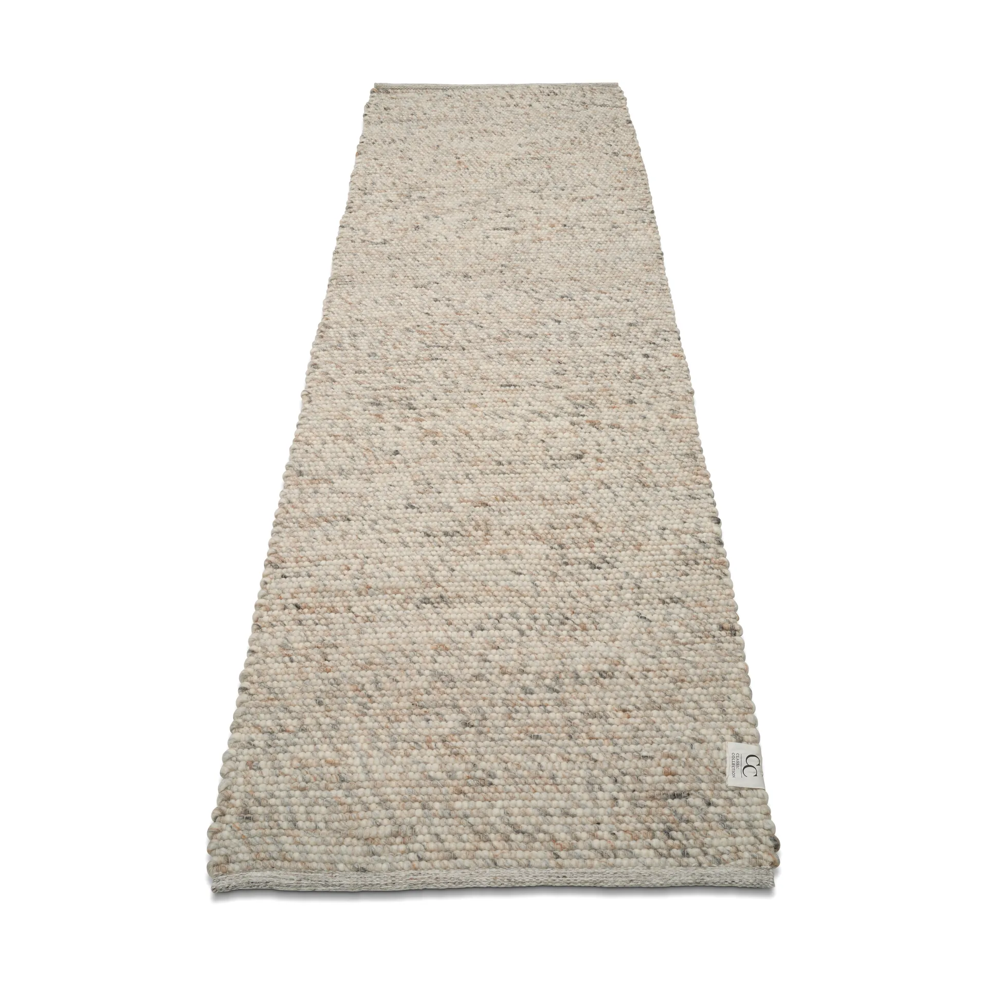 Alfombra de lana Merino 80x250 cm, beige natural Classic Collection