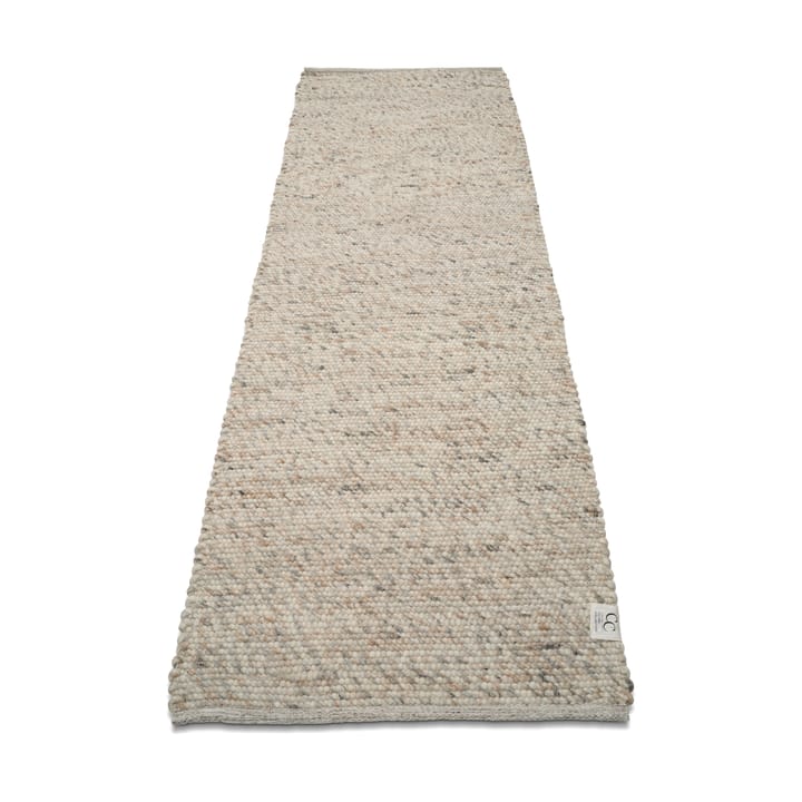 Alfombra de lana Merino 80x250 cm - beige natural - Classic Collection