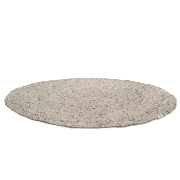 Alfombra de lana Merino redonda Ø160 cm, Beige Classic Collection