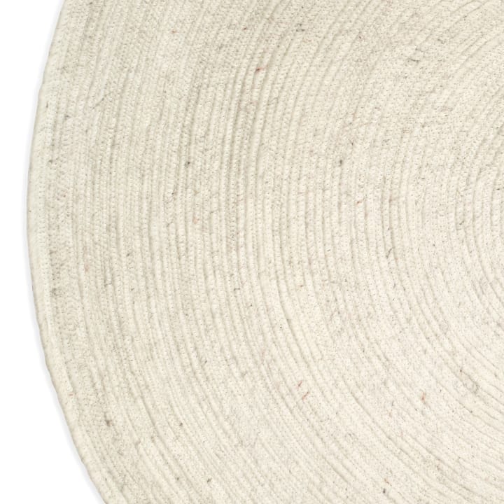 Alfombra de lana Merino redonda Ø160 cm, blanco Classic Collection