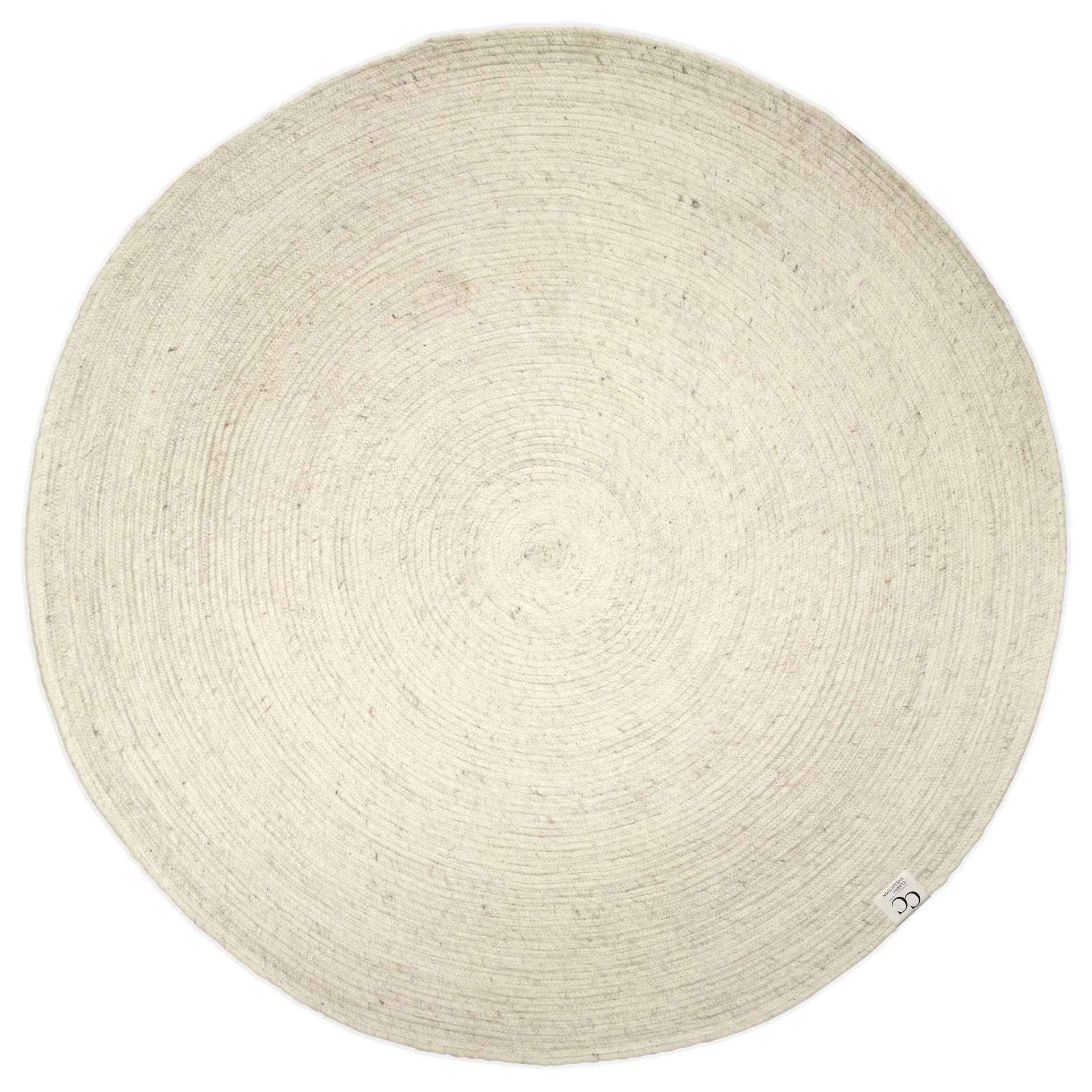 Alfombra de lana Merino redonda Ø160 cm, blanco Classic Collection