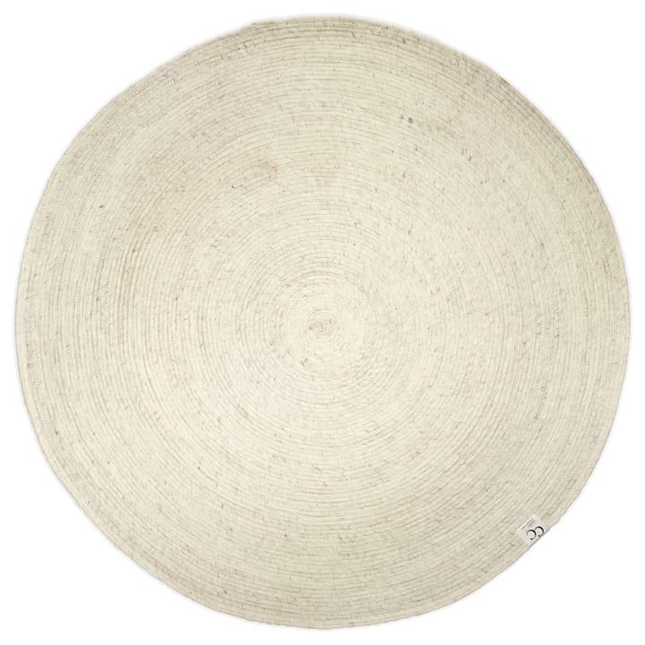 Alfombra de lana Merino redonda Ø160 cm - blanco - Classic Collection