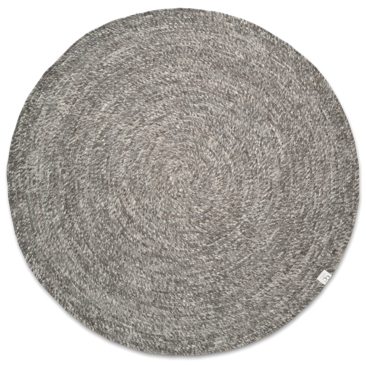 Alfombra de lana Merino redonda Ø160 cm - gris - Classic Collection