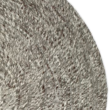 Alfombra de lana Merino redonda Ø160 cm - gris - Classic Collection