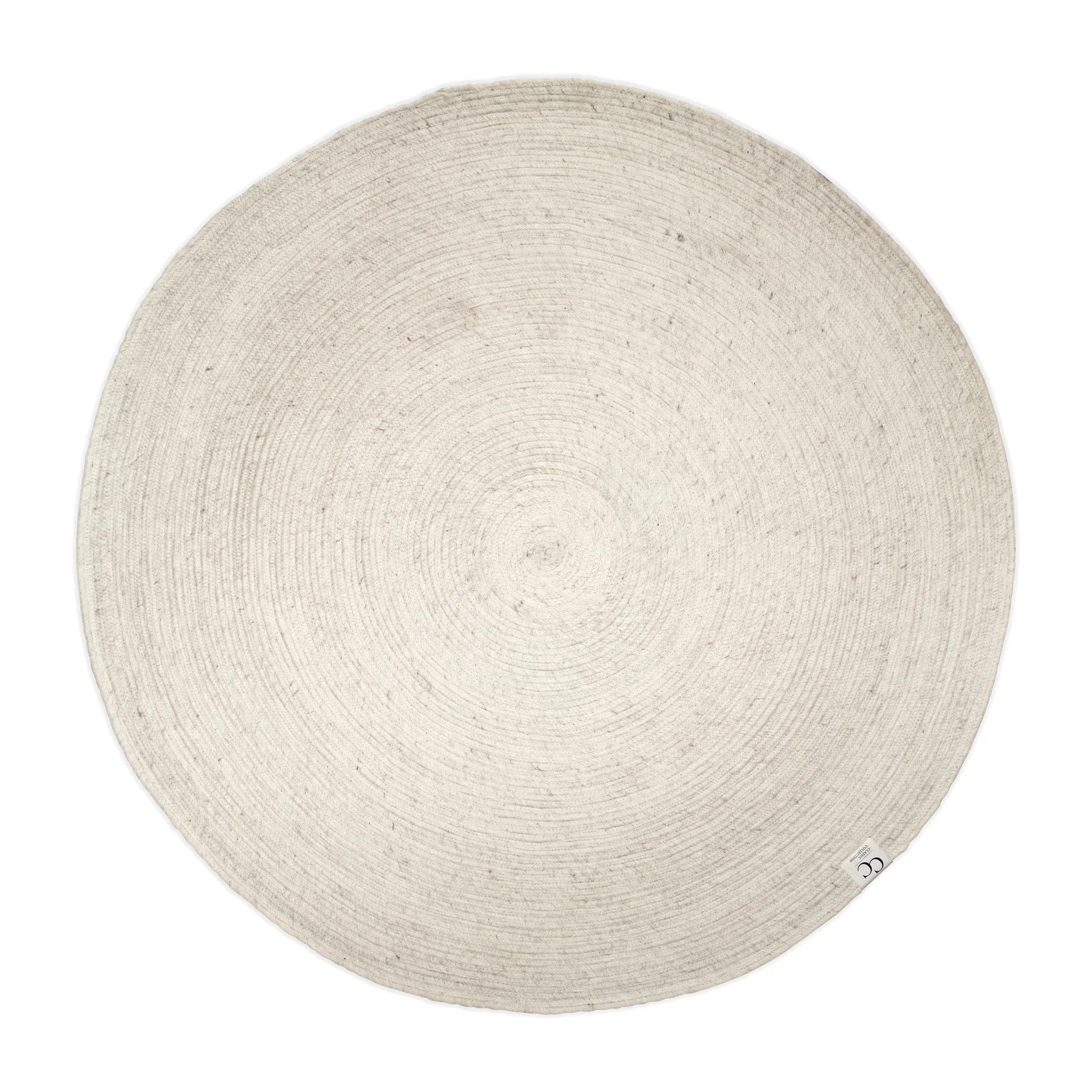 Alfombra de lana Merino redonda Ø200 cm, blanco Classic Collection