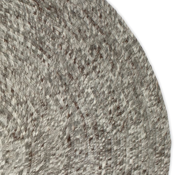 Alfombra de lana Merino redonda Ø200 cm, gris Classic Collection