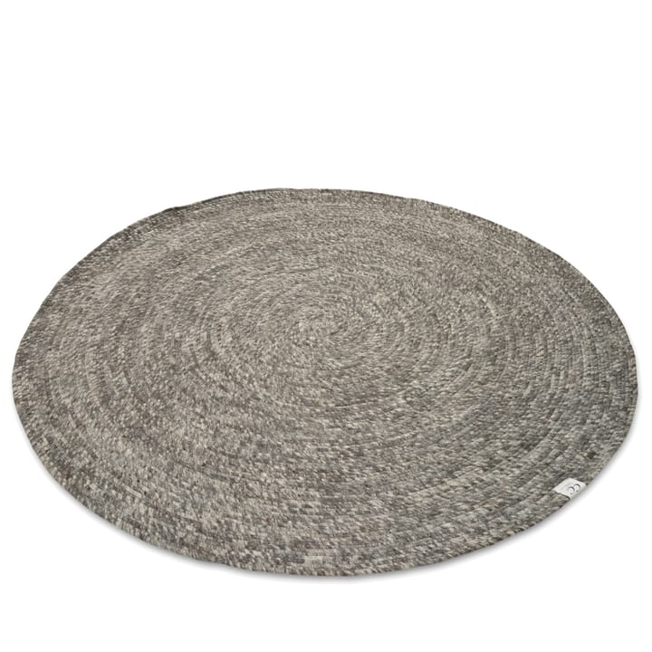 Alfombra de lana Merino redonda Ø200 cm, gris Classic Collection