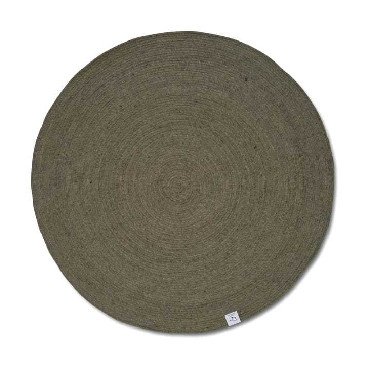 Alfombra de lana Merino redonda Ø240 cm - Dark green - Classic Collection