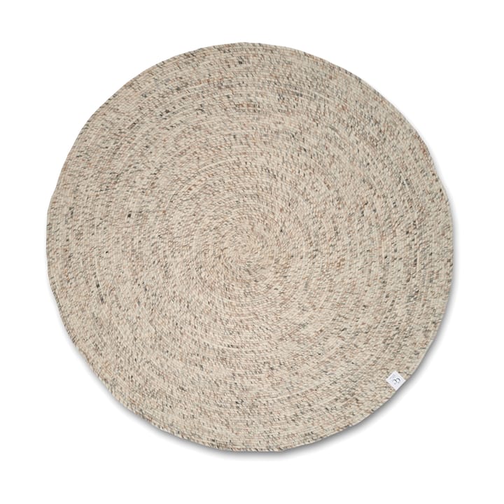 Alfombra de lana Merino redonda Ø240 cm - Natural beige - Classic Collection