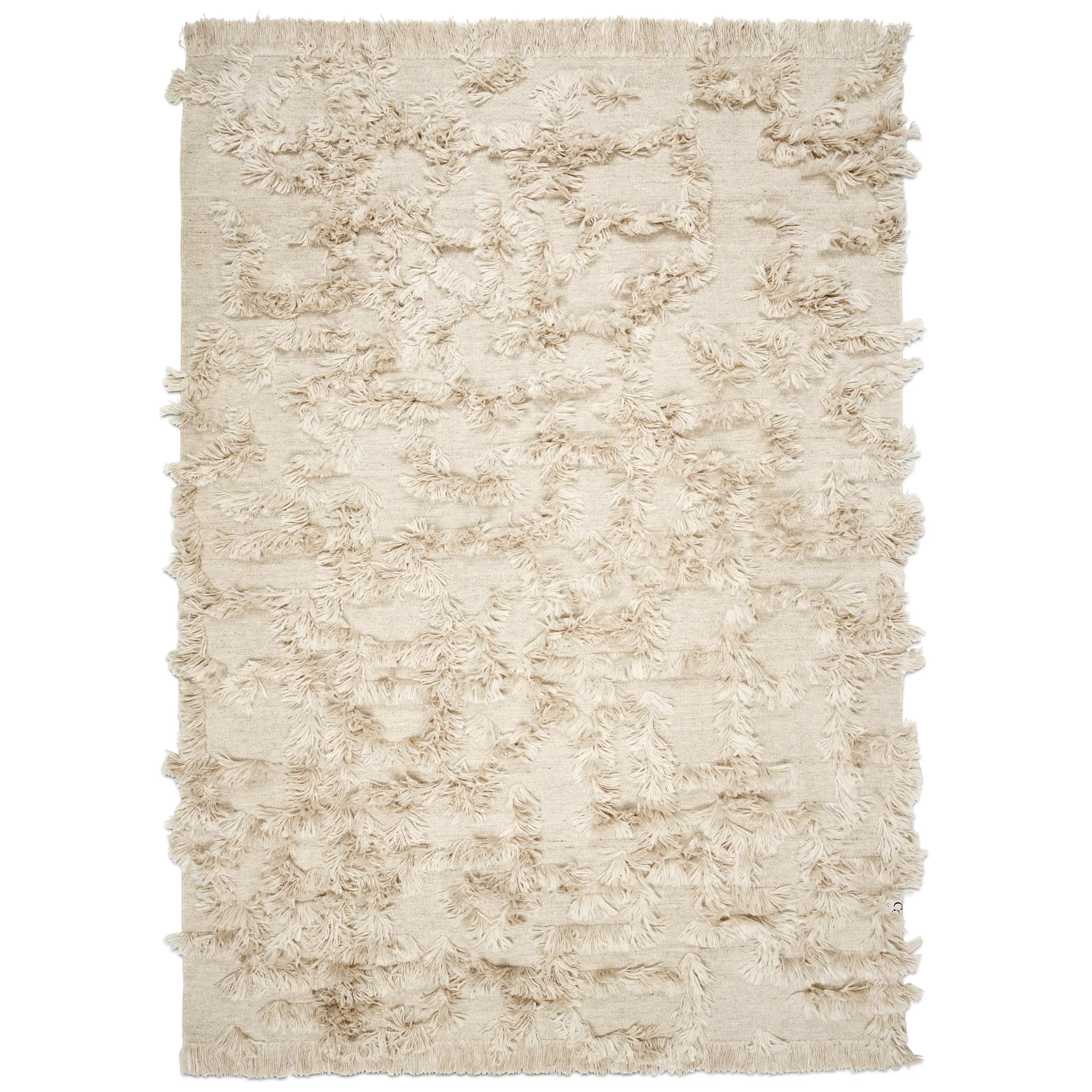 Alfombra de lana Rio 170x230 cm, Beige Classic Collection