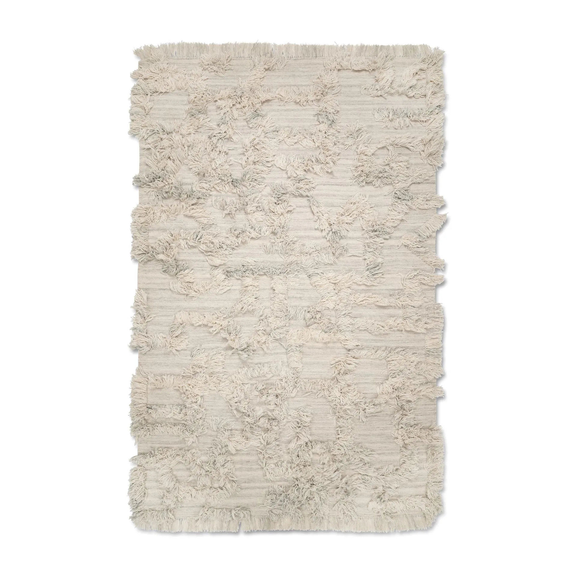 Alfombra de lana Rio 170x230 cm, Ivory melange Classic Collection