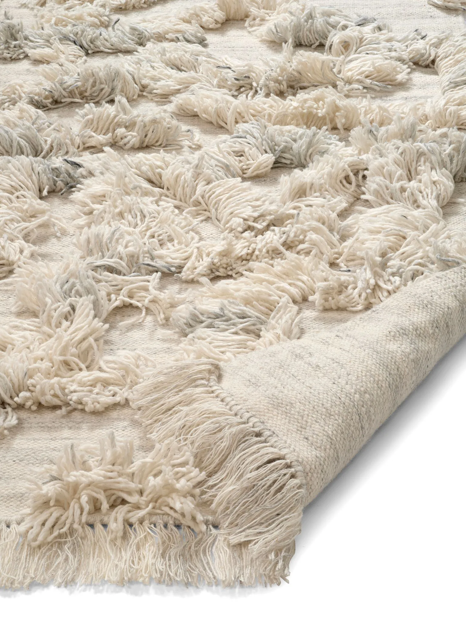 Alfombra de lana Rio 200x300 cm, Ivory melange Classic Collection