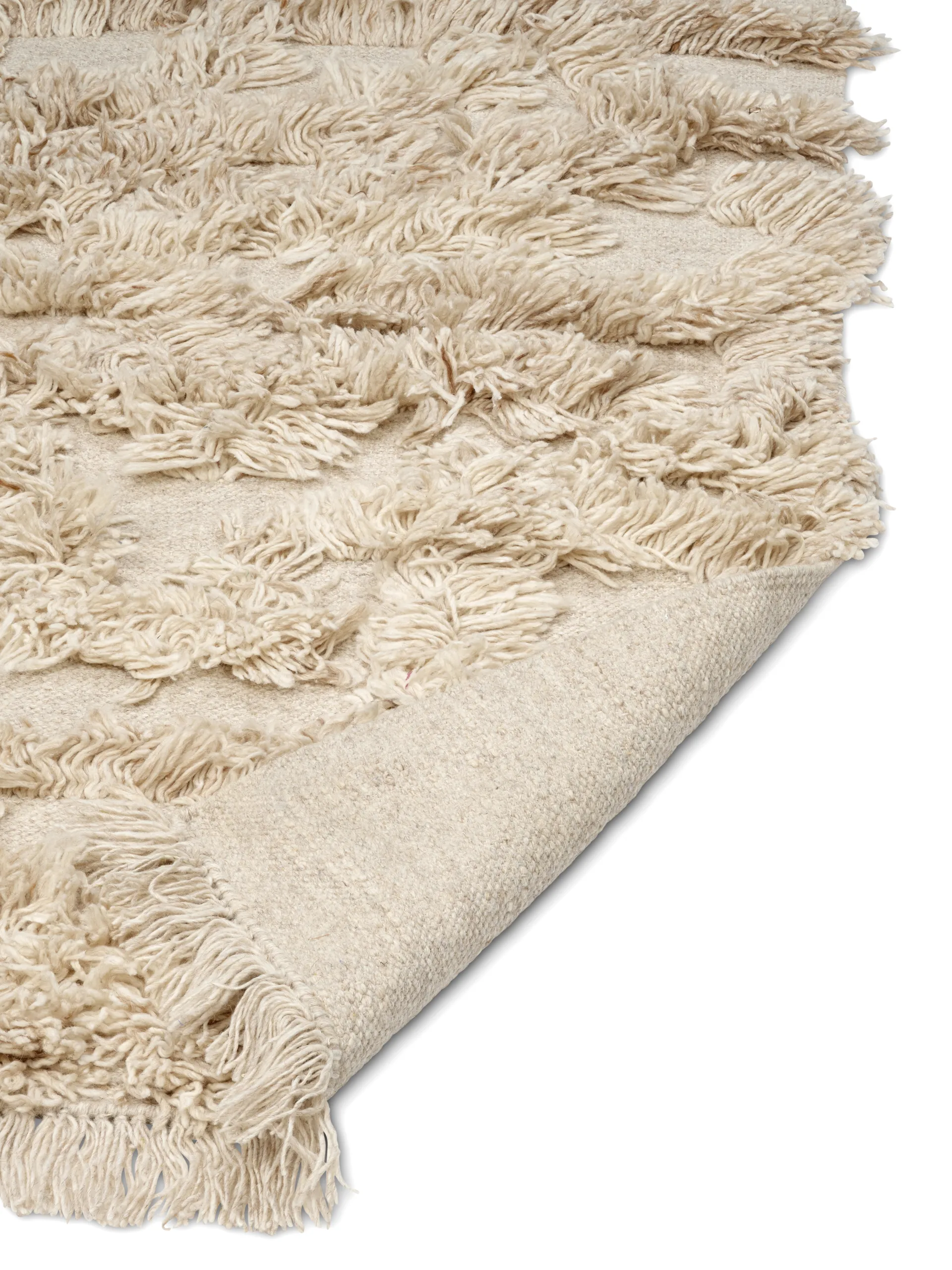 Alfombra de lana Rio 80x150 cm, Beige Classic Collection