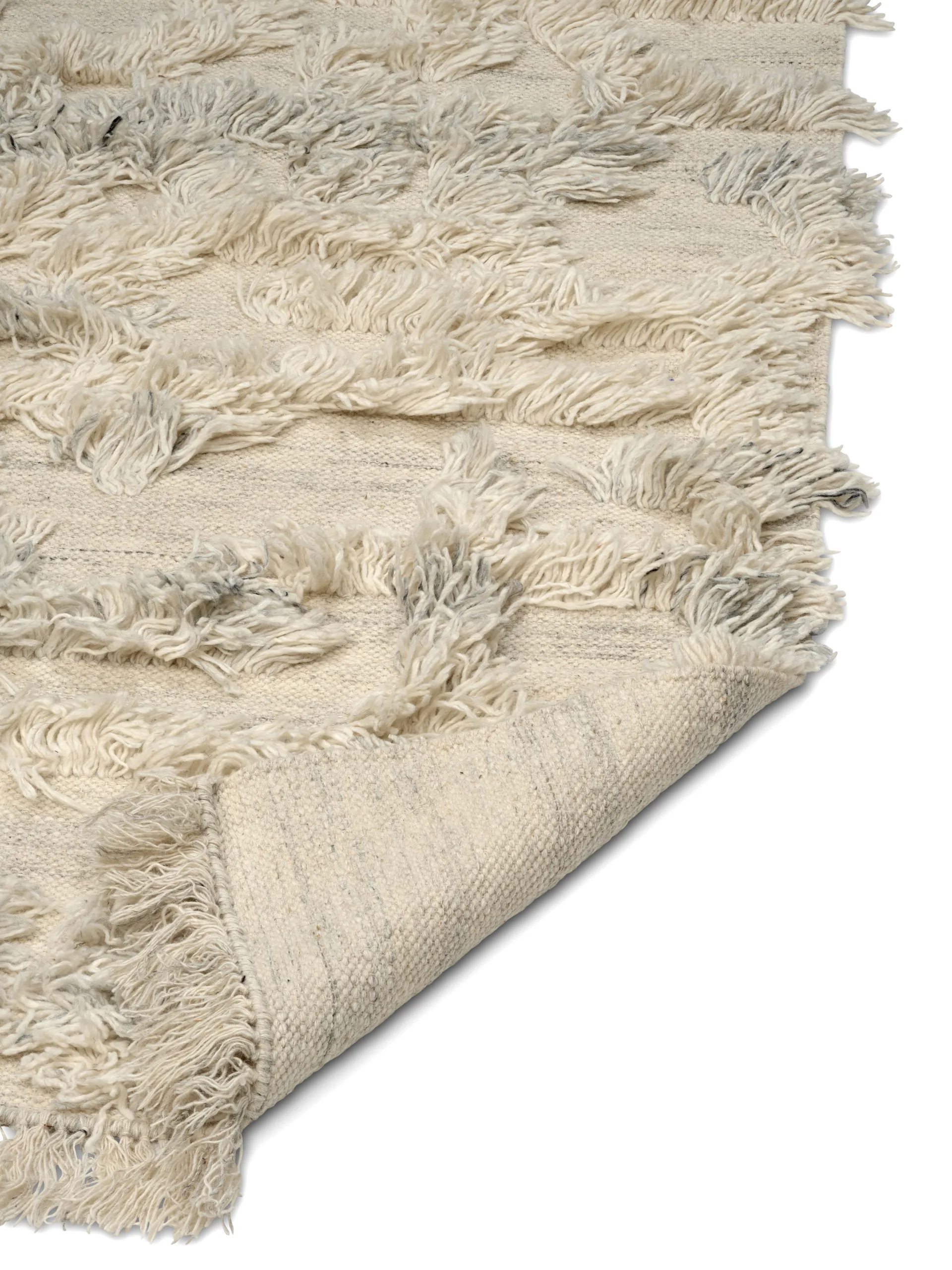 Alfombra de lana Rio 80x150 cm, Ivory-melange Classic Collection