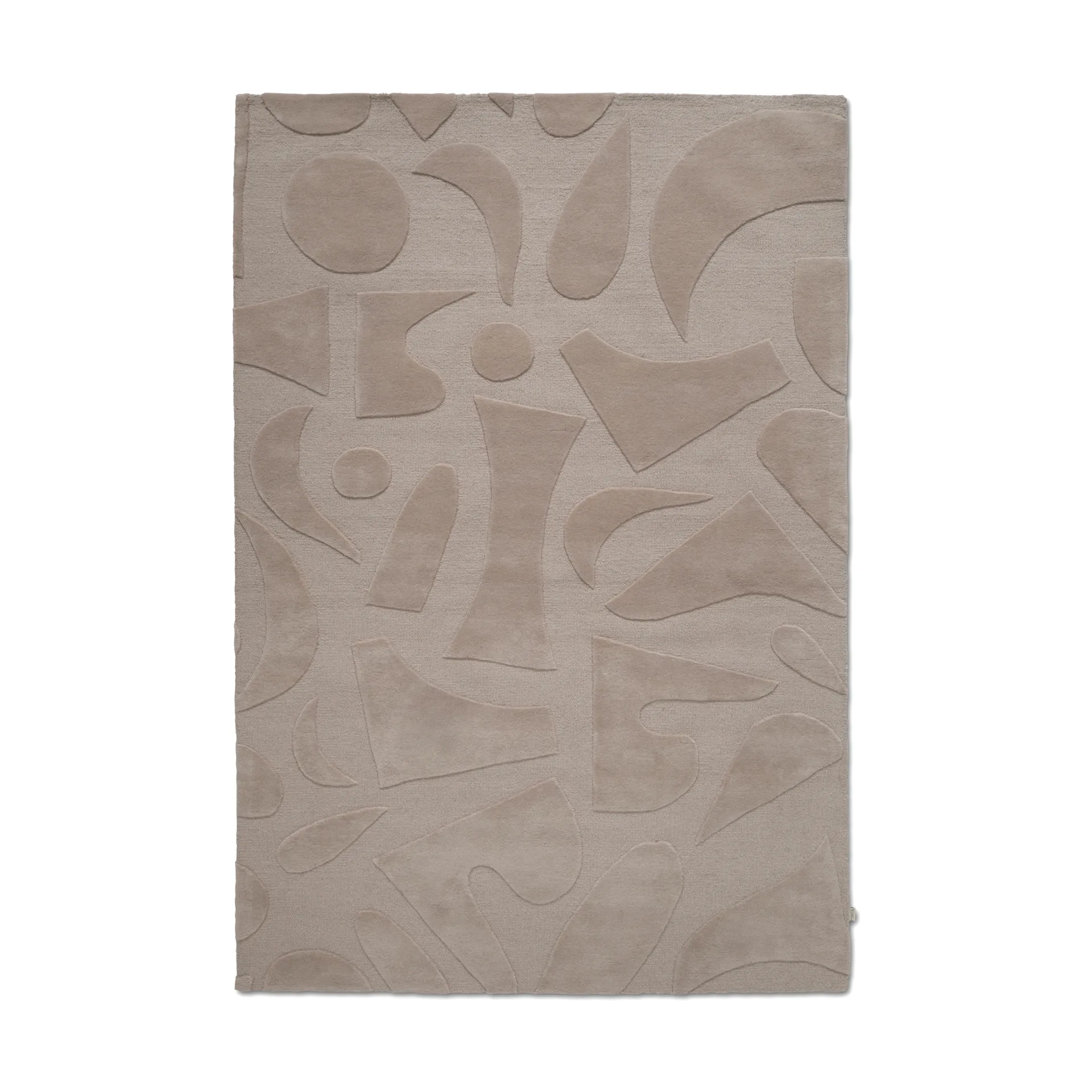 Alfombra de lana Vivid 170x230 cm, Beige Classic Collection
