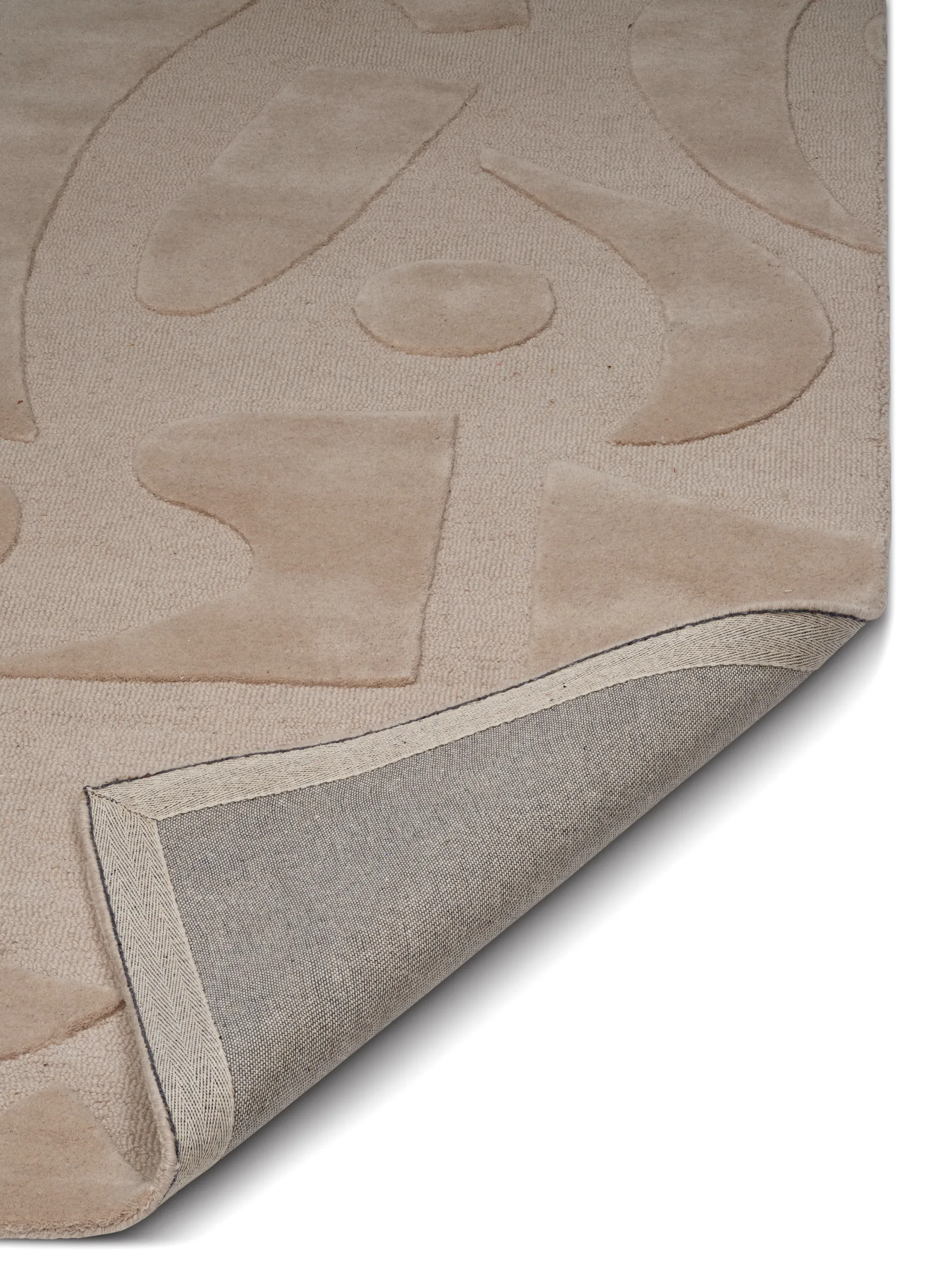 Alfombra de lana Vivid 200x300 cm, Beige Classic Collection