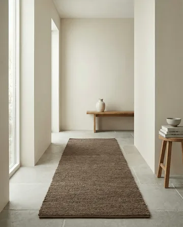 Alfombra de pasillo Merino - Marrón, 80x300 cm - Classic Collection