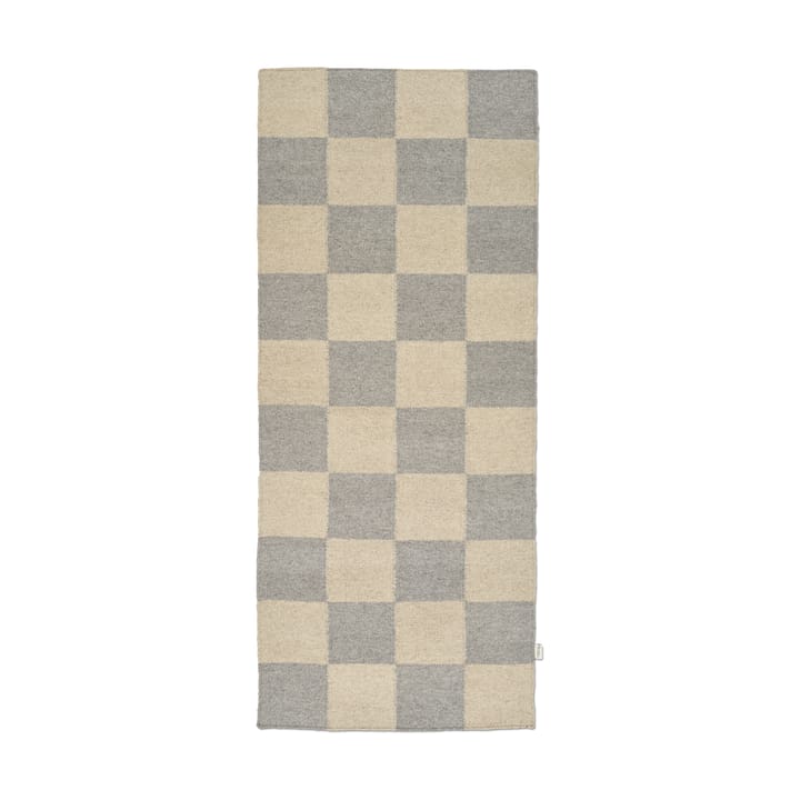 Alfombra de pasillo Squares - Grey-natural, 80x200 cm - Classic Collection