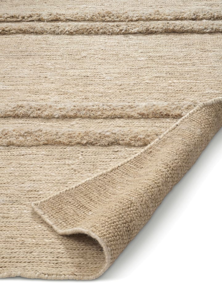 Alfombra de yute Soumak 250x350 cm, Ivory Classic Collection
