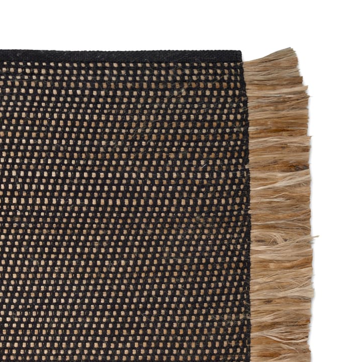 Alfombra Goa 170x230 cm, Negro-yute Classic Collection