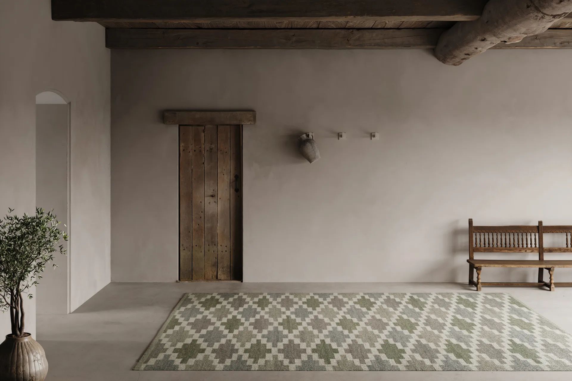 Alfombra Korsnäs, Verde azulado, 200x300 cm Classic Collection