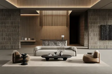 Alfombra Lobby con ribete - Blanco roto, 300x400 cm - Classic Collection