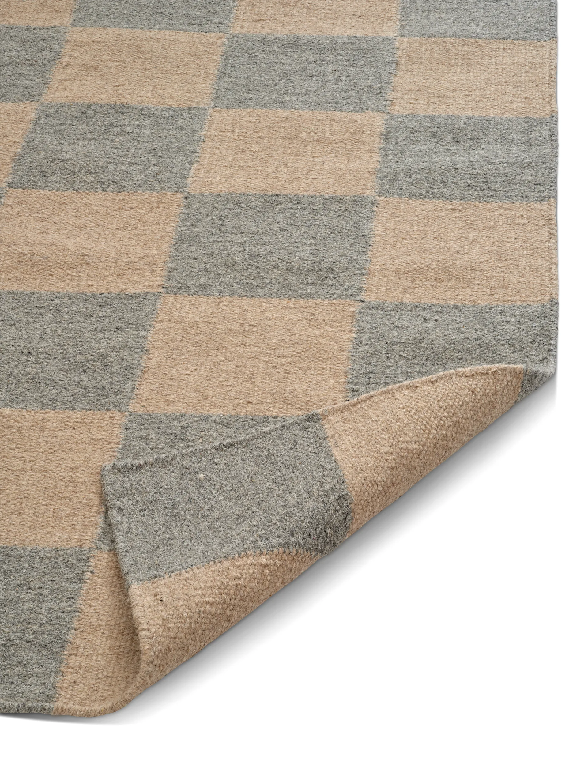 Alfombra pasillera Square, Gris natural, 80x240 cm Classic Collection