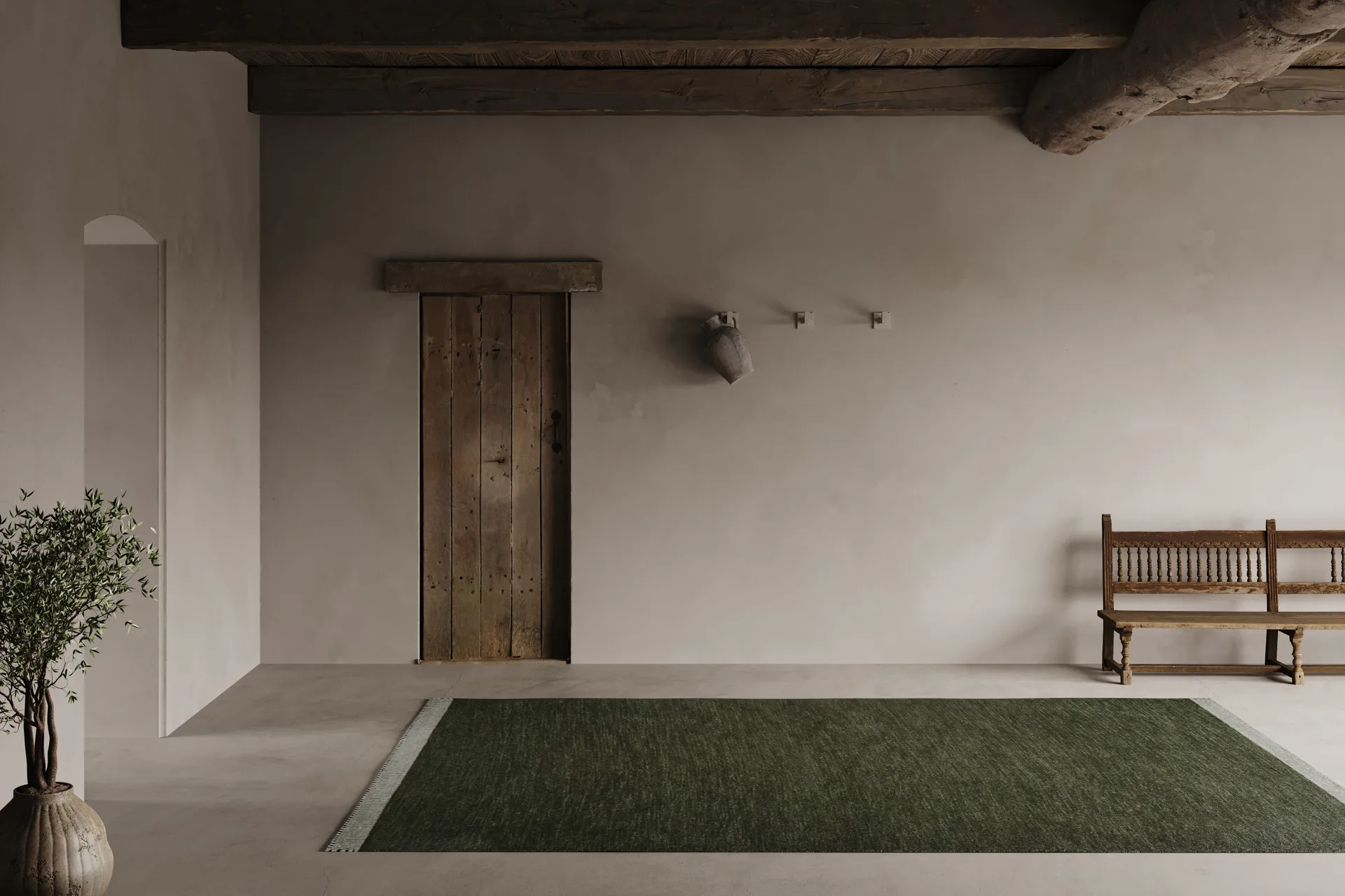 Alfombra Pure , Verde, 250x350 cm Classic Collection