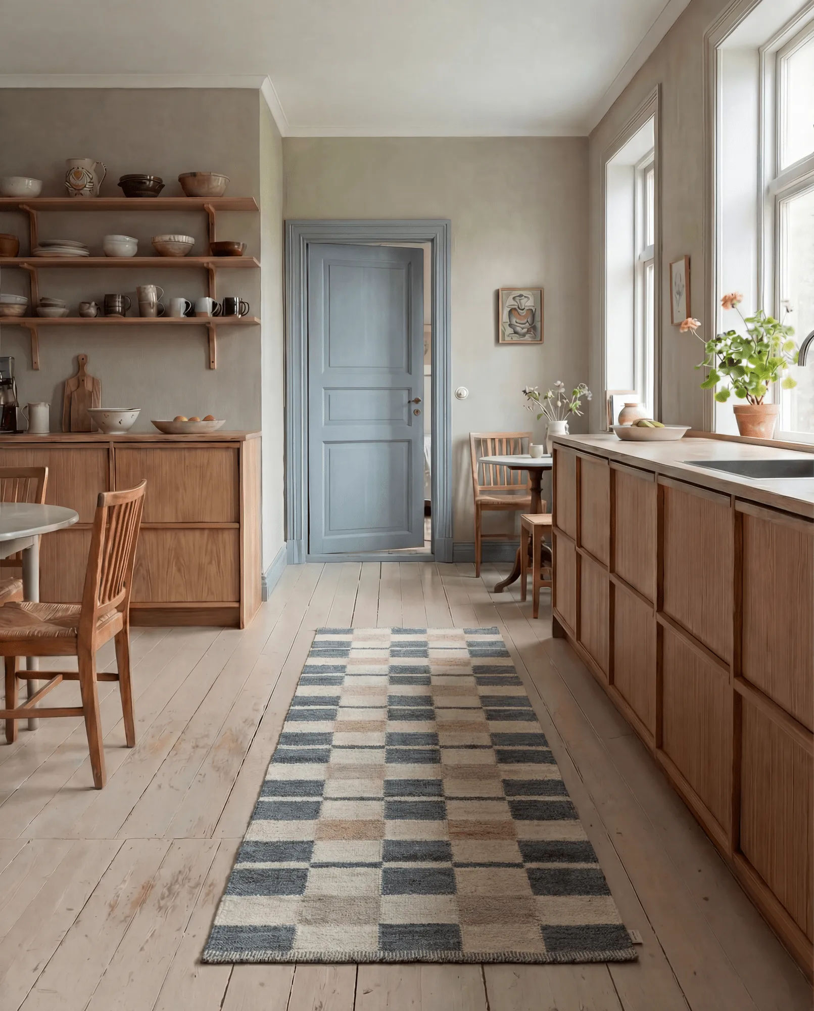 Alfombra Rutvik, Blue, 80x250 cm Classic Collection