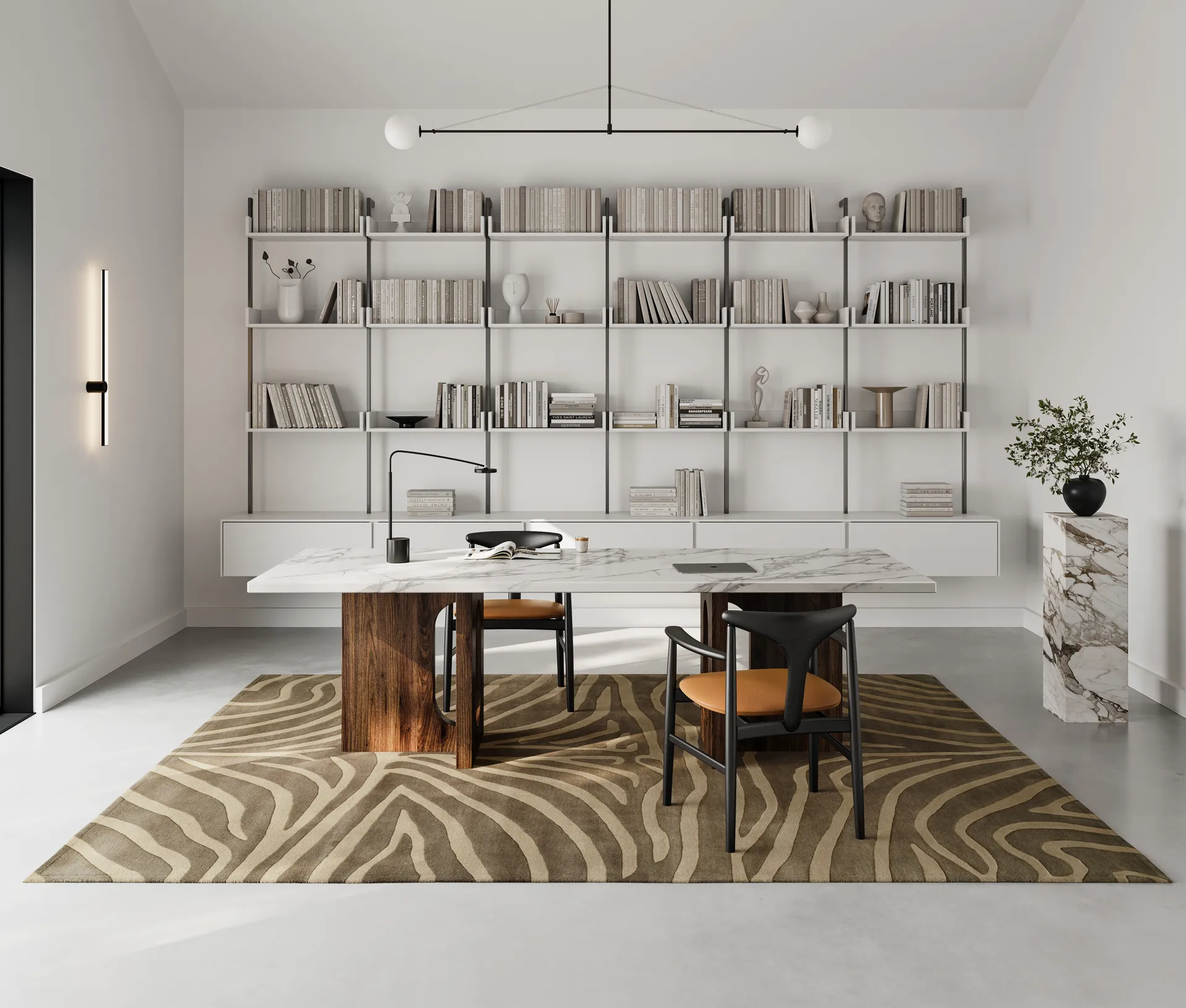 Alfombra Zebra 200x300 cm, Marrón Classic Collection