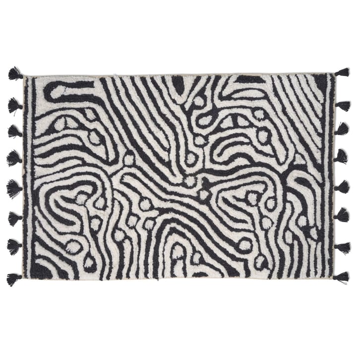 Alfombrilla de baño Maze 60x90 cm - negro-blanco - Classic Collection