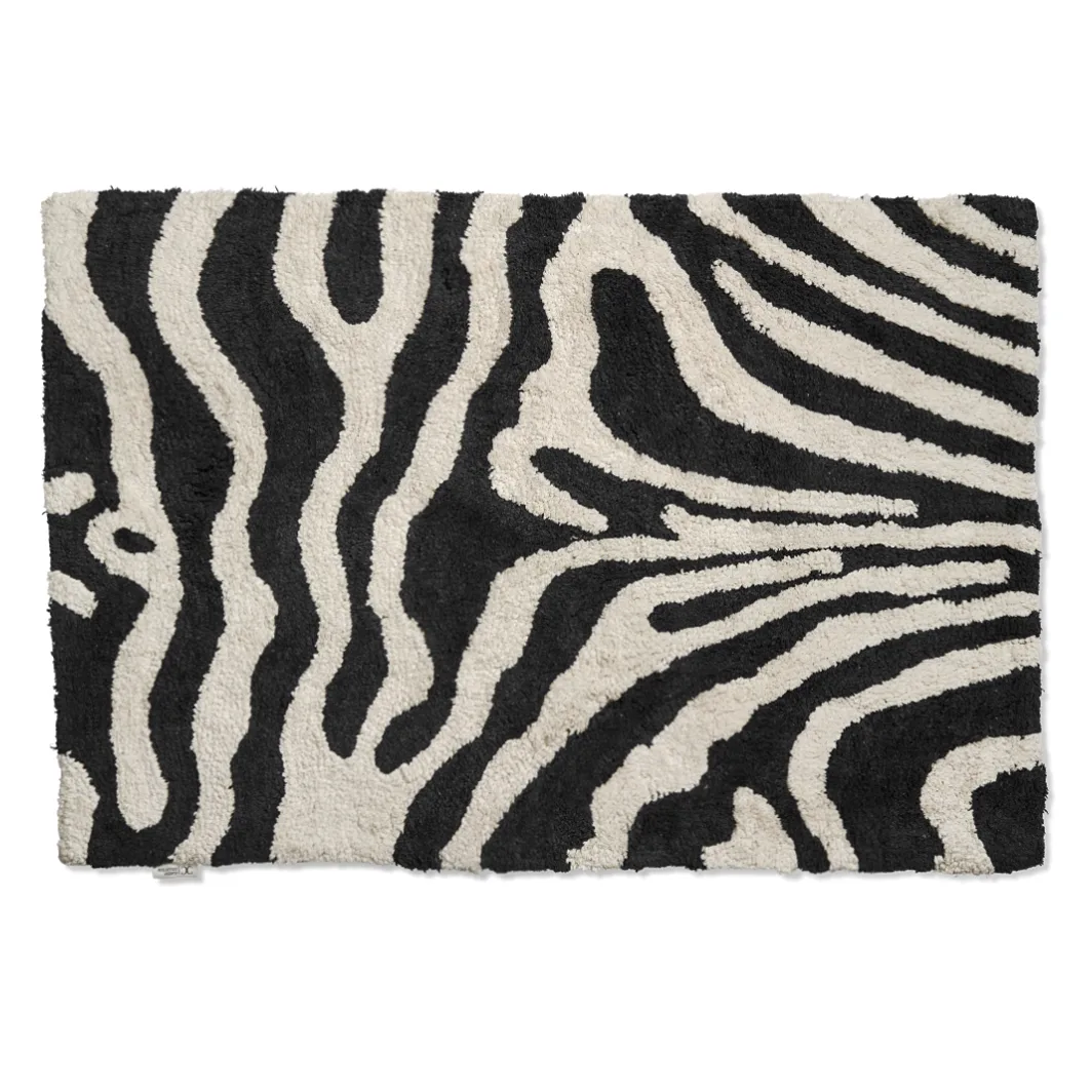 Alfombrilla de baño Zebra 60x90 cm, negro-blanco Classic Collection