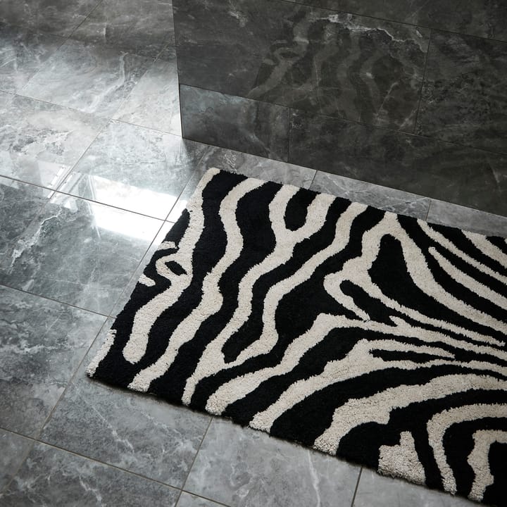 Alfombrilla de baño Zebra 60x90 cm - negro-blanco - Classic Collection