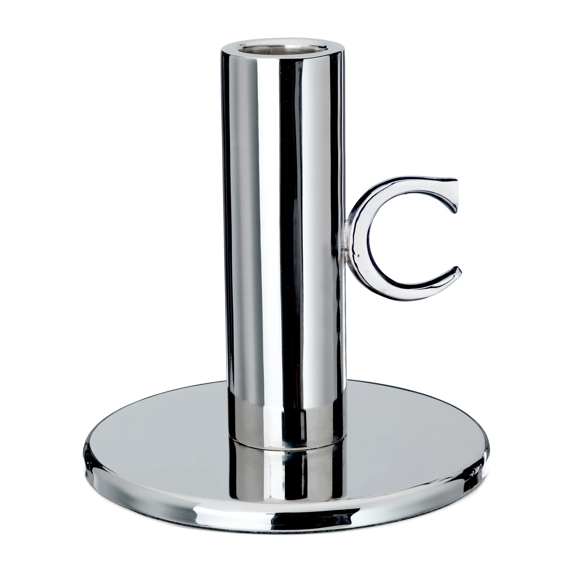 Candelabro Monogram 11 cm, Latón niquelado Classic Collection
