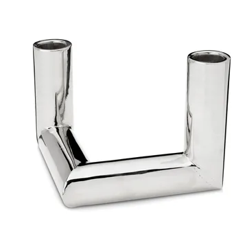 Candelabro Pipe 11 cm - Latón niquelado - Classic Collection